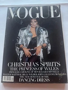 Vogue UK Magazine December 1989 Liza Minnelli Cover Featuring Princess Diana - Picture 1 of 7