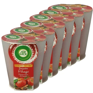 6 x Airwick Wohlfühl Duftkerze Zimtzauber Bratapfel je 220g mit ätherischen Ölen - Bild 1 von 2