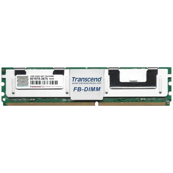 1GB RAM Server TRANSCEND TS128MFB72V6J-T DDR2-667 PC2-5300F Fully Buffered ECC - Immagine 1 di 1