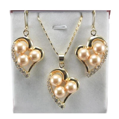 Модная раковина жемчуг воды падение подвеска ожерелье серьги ювелирные изделия наборы для женщин - Изображение 1 из 4