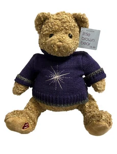 Gund Bloomingdales LITTLE BROWN BEAR Limited Edition 2004 16" lila Pullover - Bild 1 von 13