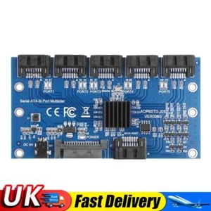 SATA Expansion Card 1 to 5 Port SATA3.0 Motherboard 6Gbps Riser Hub Adapter UK - Bild 1 von 6