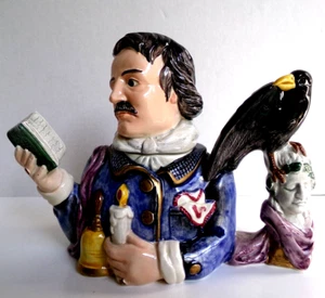 FITZ and FLOYD EDGAR ALLEN POE LIMITED EDITION TEAPOT Literary Masters 6.75"Tall - Picture 1 of 24