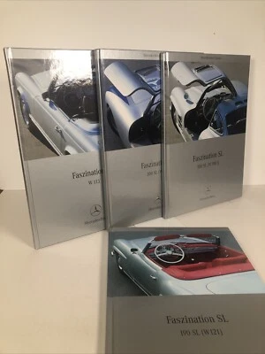 Mercedes-Benz RARE FASZINATION SL 4 Hardcover Books German/English Classic VG+ Foto 1 de 4
