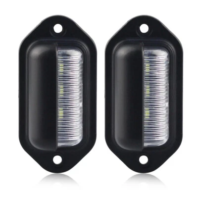 Remolques de coche 6 LED número de matrícula luz trasera impermeable 12V Foto 1 de 4