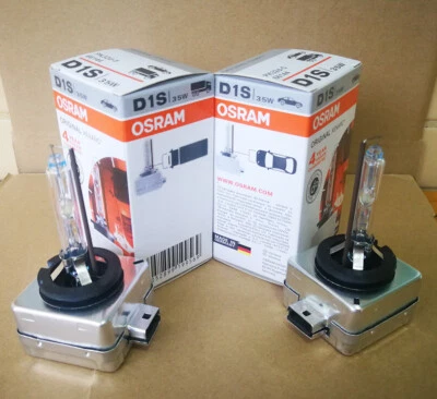 2PCS PAIR Osram XENARC D1S 66144CBI Cool Blue 4300K HID XENON LIGHT BULB - Image 1 of 3