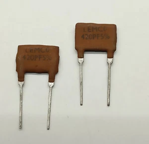 2 piezas. Condensador de mica Lemco Silver 420pF/ 5%/500V Lemco - Imagen 1 de 1