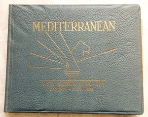 1953 USS TARAWA CVA-40 CVA40 MEDITERRANEAN CRUISE BOOK with SLIP COVER, EPHEMERA - Picture 1 of 4