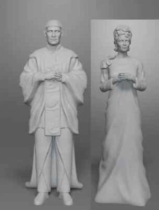 Star Trek - Sarek and Amanda Grayson 2 Figure Set 1:32 3D Printed TOS - Picture 1 of 3