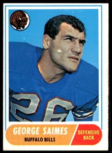 1968 Topps #201 George Saimes Buffalo Bills - Imagen 1 de 2