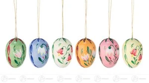 Ostern & Frühjahr Behang Ostereier (6) H=ca 3,5 cm NEU Baumbehang Strauchbehang - Bild 1 von 1