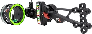 RL-2 Single Pin Slider Bow Sight - .019 Fiber Pin with 2Nd & 3Rd Axis Adjustment - Picture 1 of 5