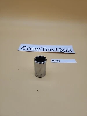 Craftsman Tools 17 MM 12 Point 1/2" Drive Shallow Socket V 44237 USA  - Image 1 of 4
