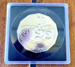 COMMENWEALTH GAMES FIFTY CENT BRAND NEW IN CASE - Picture 1 of 3