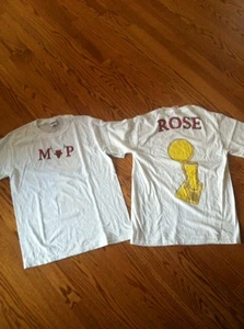 Chicago Bulls Derrick Rose T Shirt tshirt MVP Championship Trophy S Small XL 2XL - Picture 1 of 6