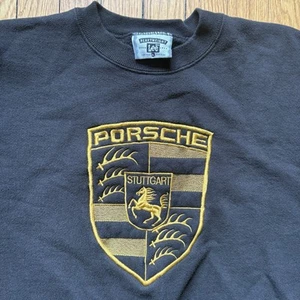 Vintage Heavyweight LEE Embroidered Porsche Logo Sweatshirt Adult Size XL USA - Picture 1 of 14