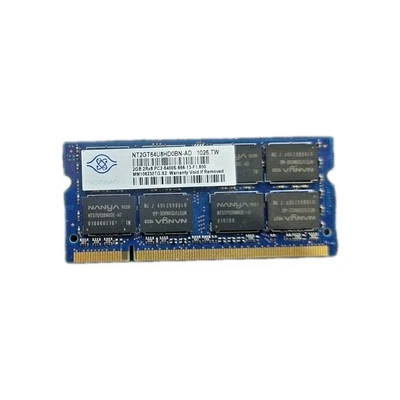Nanya 2GB SODIMM RAM PC2-6400S DDR2 800MHz NT2GT64U8HD0BN-AD - Image 1 of 2