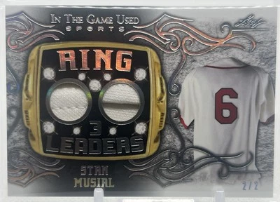 💥CAMISETA USADA STAN MUSIAL GAME💥2022 HOJA ANILLO LÍDERES JUEGO USADA💥LE #2/2🔥 Foto 1 de 4