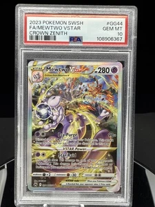 Mewtwo VSTAR GG44/GG70 Crown Zenith: Galarian Gallery Holo PSA 10 - Picture 1 of 2