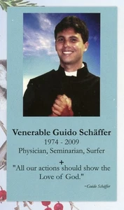 Venerable Guido Schaffer+ Prayer (2" x 3 1/2") Heavy Glossy Paperstock Holy Card - Picture 1 of 2