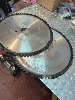 Lote de 2 Resharps 60 Dientes 16".  Trendway parte L5242872, óxido menor, hermosa C Foto 1 de 4