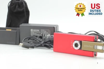 Rare [N COMME NEUF ++] Appareil Photo Numérique Contax i4R Rouge Objectif... - Photo 1/4