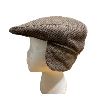 De colección TOTES Hombres L Gorra Marrón Newsboy Gorra Edredón Forrado Orejeras Gatsby - Imagen 1 de 7