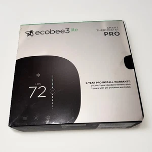 Ecobee3 Lite Smart Thermostat Pro - Black (EB-STATE3LT-02) - New In Box - Picture 1 of 4