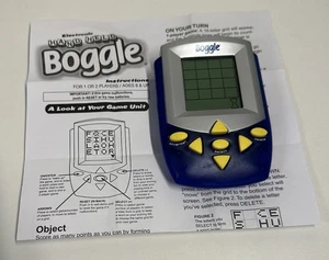Boggle Electronic Hand Held 3 Minute Word Search Game Hasbro 2002 Tested Works - Picture 1 of 2