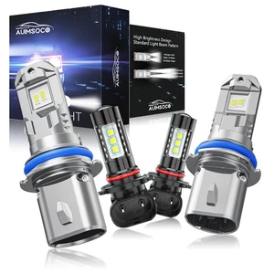 For Chrysler Town & Country 2005-2007 9007&H10 LED Headlight Bulb Hi/Lo Fog Beam - Picture 1 of 17