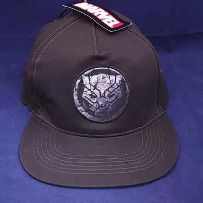 Gorra ajustable con logotipo de piedra agrietada de pantera negra Marvel nueva con etiquetas Foto 1 de 4