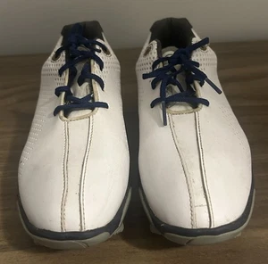 Scarpe Uomo Footjoy Traditions Taglia 6M Bianco Navy Sella Oro - Foto 1 di 10