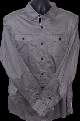 NWT Sean John Men's Shirt XL Titanium Gray Button-Up Long Sleeve MSRP $69.50 NEW - Image 1 of 3