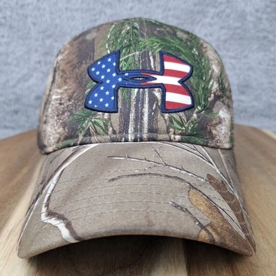 Under Armour Hat Cap Snap Back Realtree Camo Polyester Outdoors Athletic Men - Image 1 of 4
