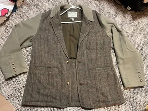 ORVIS Vintage Wool Blazer Coat Jacket 44R Cotton Rare Suit Sport L - Picture 1 of 7