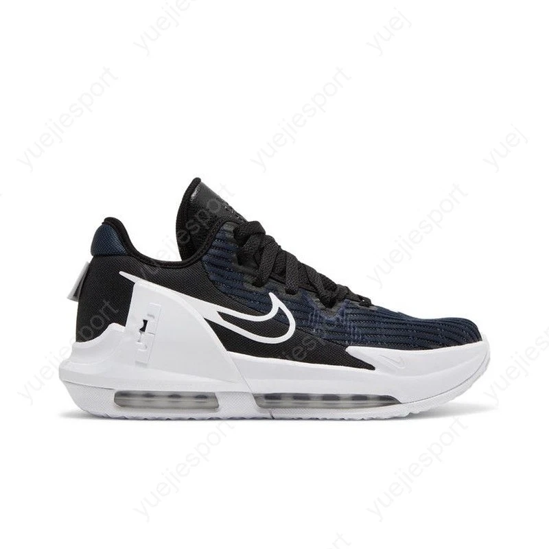 Size 4.5 (GS) - Nike LeBron Witness 6 Low Black Dark Obsidian