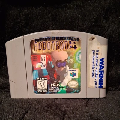 Robotron 64 for Nintendo 64  Game Console (1998) TESTED & AUTHENTIC Blockbuster - Image 1 of 3
