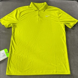 Camisa polo de golf Nike Dri-Fit Core de manga corta para hombre cactus brillante M NUEVA *Muestra - Imagen 1 de 9