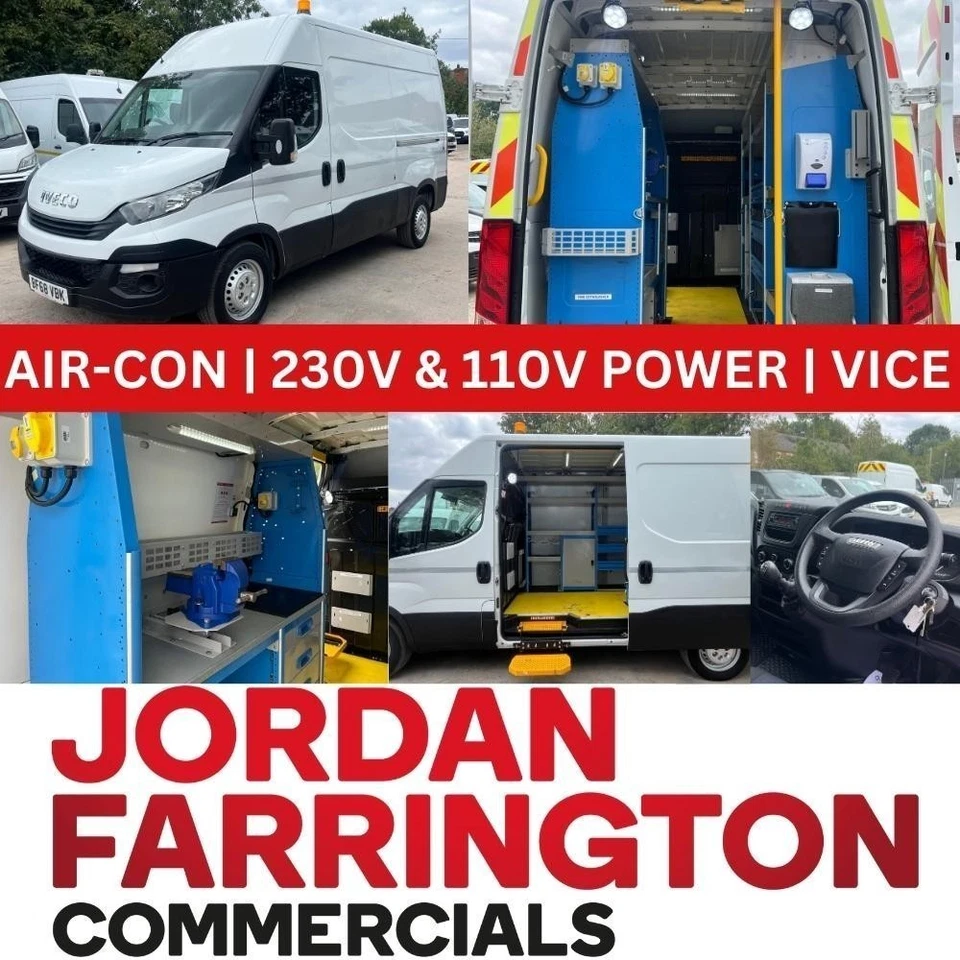 2019 68 reg IVECO DAILY EURO 6 MWB UTILITY SPEC WORKSHOP VAN WITH REAR POWER - Image 1 of 4