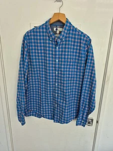 Boden Mens Long Sleeved Check Shirt Size Large Cotton Blue - Picture 1 of 8