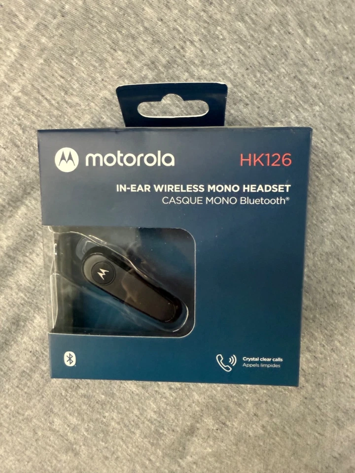 Motorola HK126 Bluetooth Earpiece Wireless Hands- Headset with Mic