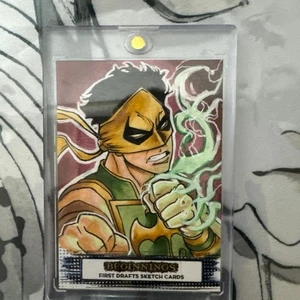 Upper Deck Iron Fist Hand-drawn Sketch Card 1/1 by Jonathan Levesque  - Picture 1 of 2