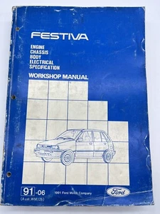 Ford Festiva 1991 factory workshop manual Car auto Service Book - Picture 1 of 6