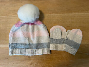 Baby Gap Hat And Gloves 6-12 Months Pink