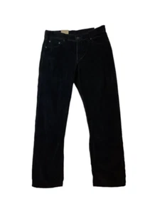 New Levi’s Black Corduroy Straight Legs Jeans Women’s Size 29x30 Cotton - Picture 1 of 10