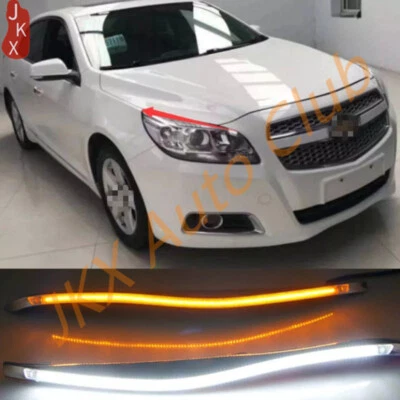 Lámpara de párpados de cejas faros delanteros LED DRL apta para Chevrolet Malibu 2013-2015 Foto 1 de 4