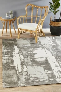 MAGNA 11 RUG Silver Modern 7 SIZES Floor Carpet Mat - Picture 1 of 12