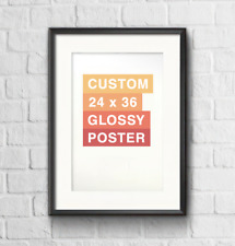 Custom Printed Poster Glossy Photo Paper 24 x 36  11 x 17 Personalize Your Image