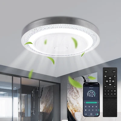 Led Ceiling Fan With Lighting Ceiling Lamp Fan With Remote Control Timing - Image 1 of 4