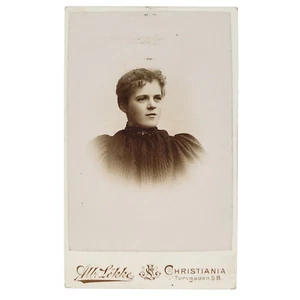 Albert Lokke Oslo Norway CDV c1894 Christiania Photo Studio Portrait Woman C3591 - Picture 1 of 2